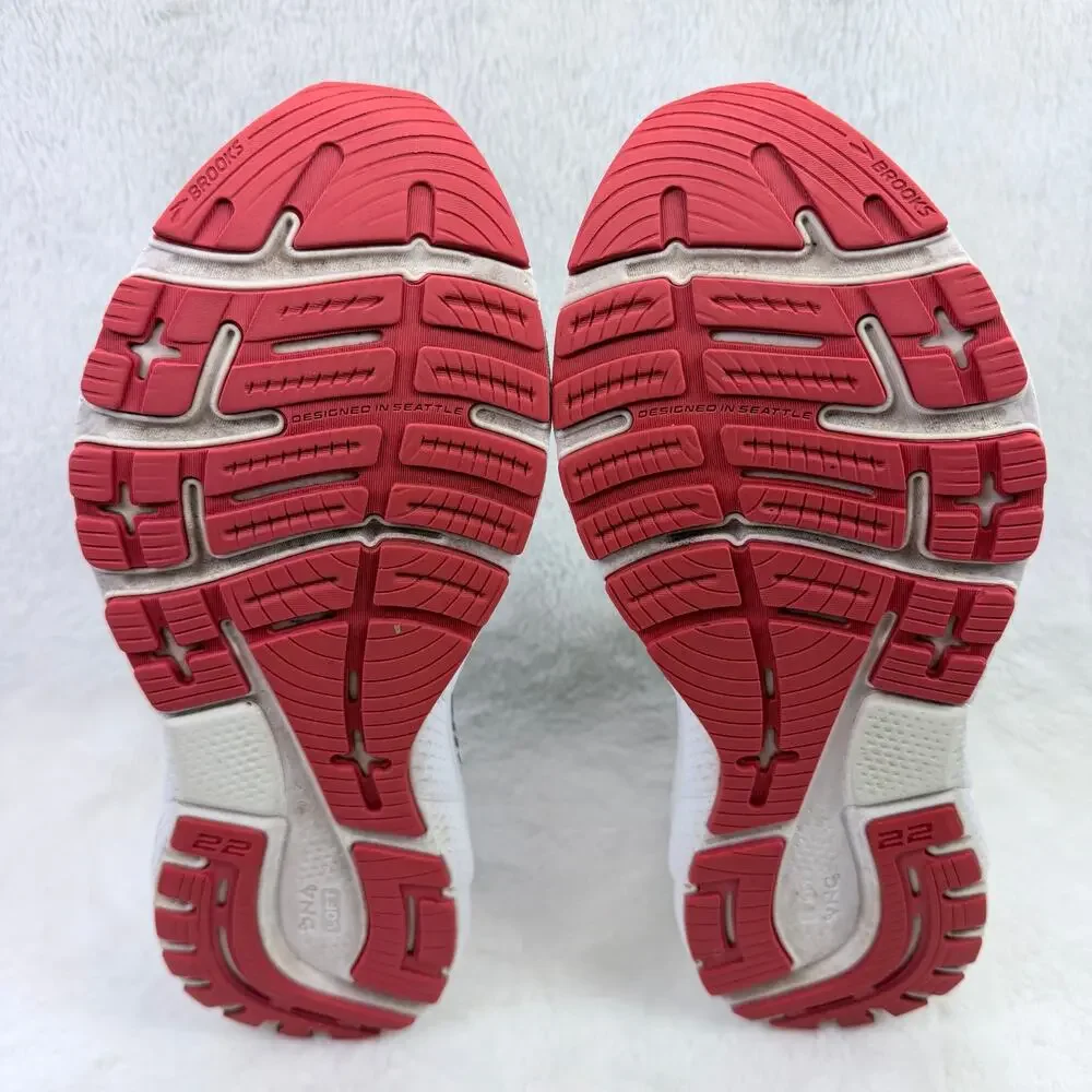 Brooks Adrenaline GTS 22 Mens Running Shoes Navy Blue Red Size 9 D Sneaker